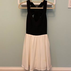 Nordstrom black and white homecoming dress
